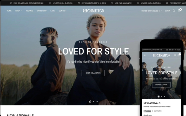 Reformation Shopify Theme Free Download V3.0.1